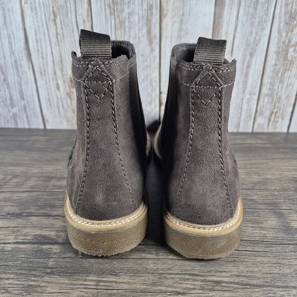 Clarks Clarkdale Easy Chelsea Pull On Boots Dark Brown Suede Men\'s Sz 11 M (VGC) main image 6